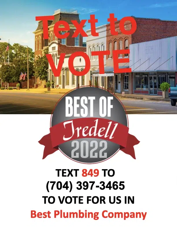 Iredell Text To Vote Ultimate Plumbing Best Plumbing Company. - Ultimate Plumbing Inc. Lake Norman NC